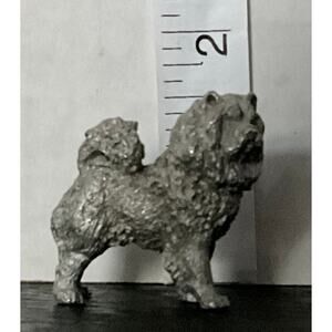 Metal Chow Chow Figurine